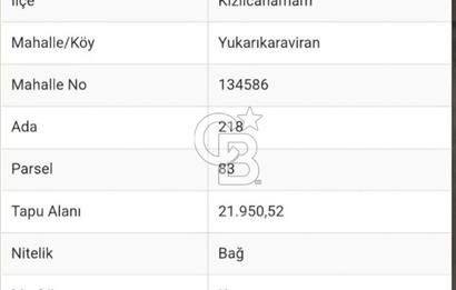 Kızılcıhamam'da 4390 M2 Satılık Bağçe