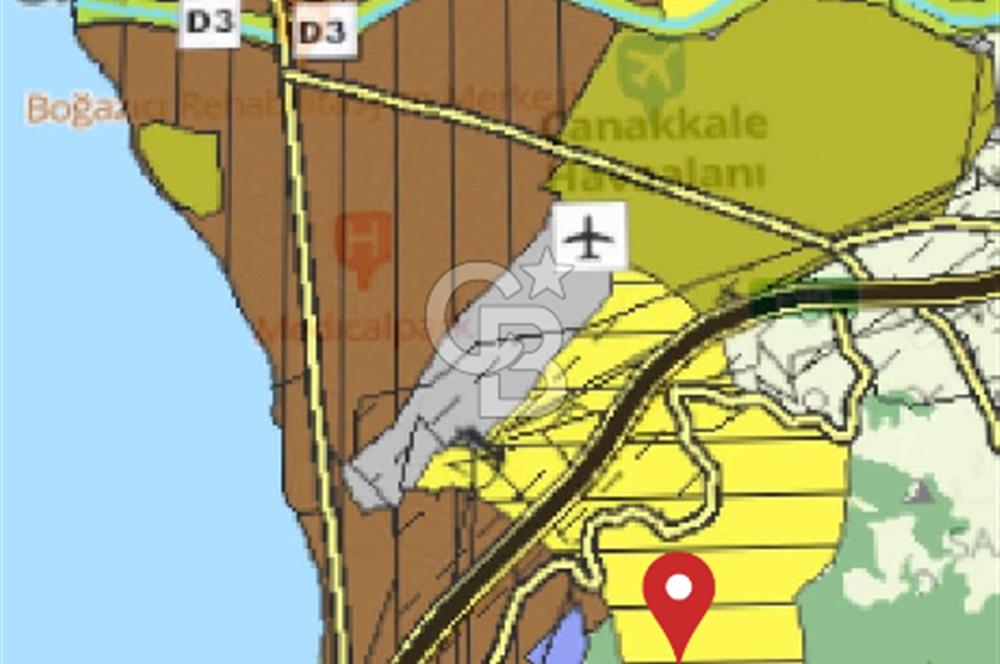 ÇANAKKALE MERKEZ SARI BÖLGEDE SATILIK ARAZİ
