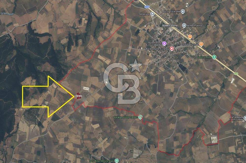 ÇANAKKALE BİGA BALIKLIÇEŞME MÜSTAKİL TAPULU YOLA CEPHELİ 4472m2 SATILIK TARLA FIRSATI