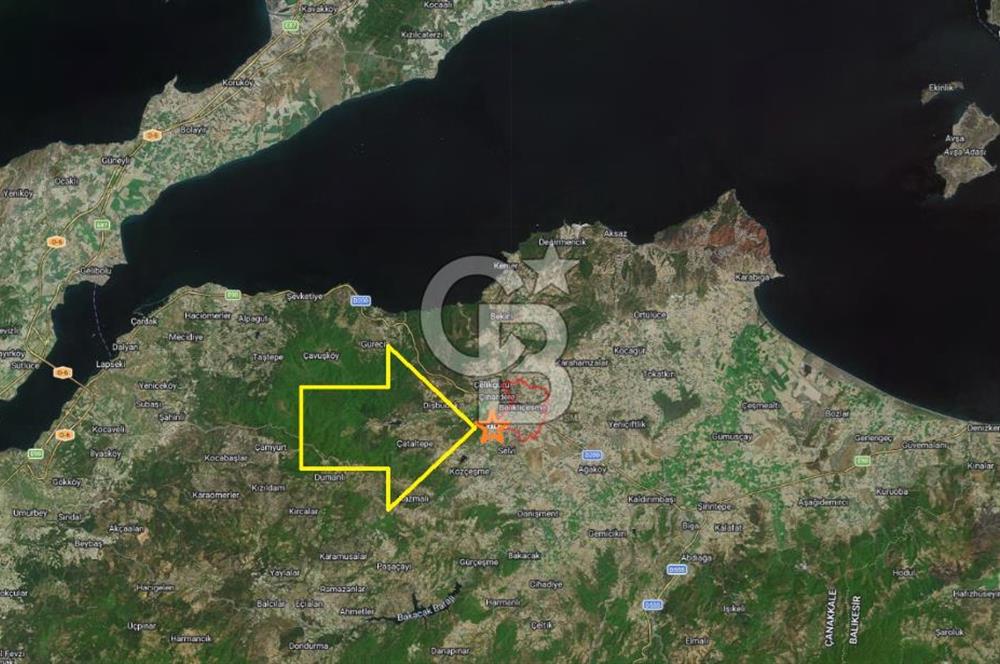 ÇANAKKALE BİGA BALIKLIÇEŞME MÜSTAKİL TAPULU YOLA CEPHELİ 4472m2 SATILIK TARLA FIRSATI