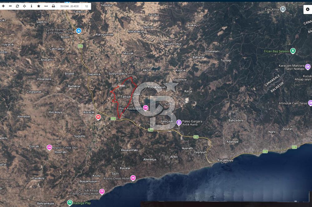 Çanakkale Ayvacık’da Ormana Cephe, Sınırından Dere Akan, Lokasyon Harikası 8,5 Dönüm Tarla!