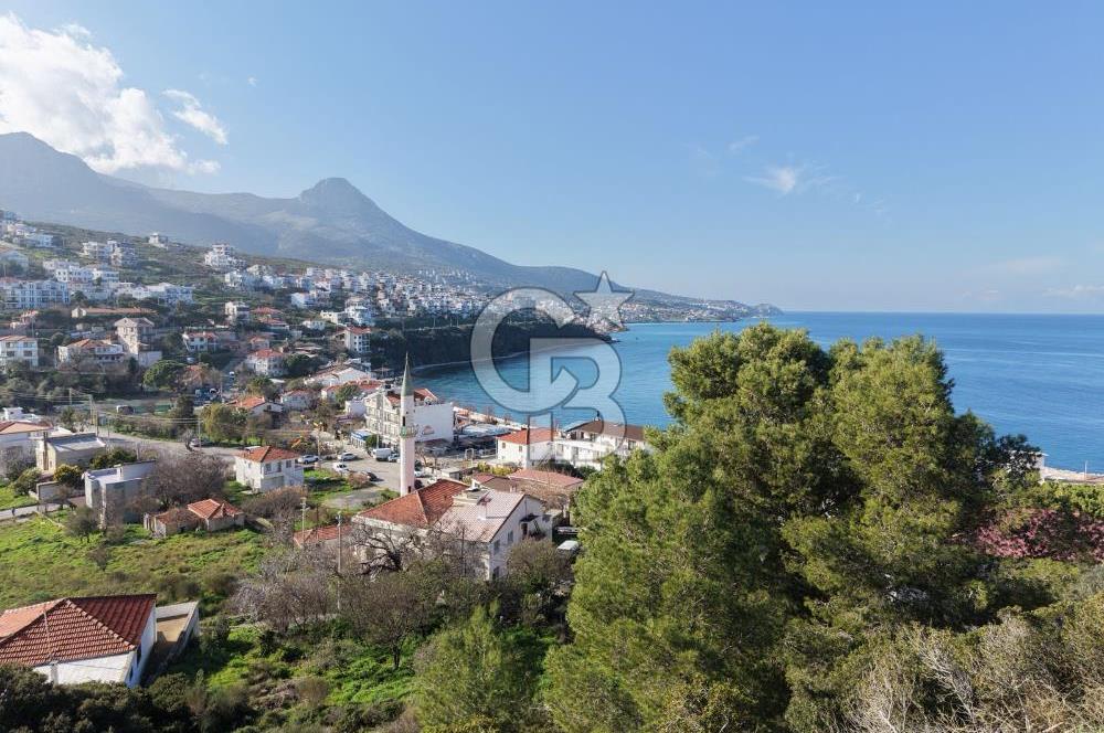 Karaburun İskelede Denize 100 m Full Deniz Manzaralı İmarlı Arsa