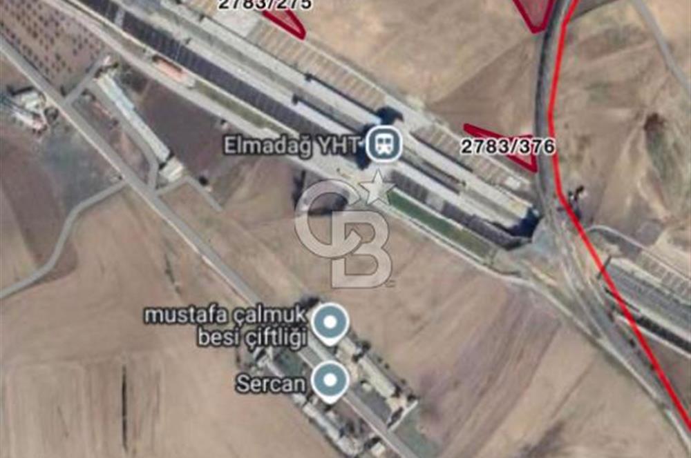 ELMADAĞ BAŞTAŞ ÇİMENTO KARŞISI Y.HIZLI TREN YOLU YAKINI TARLA