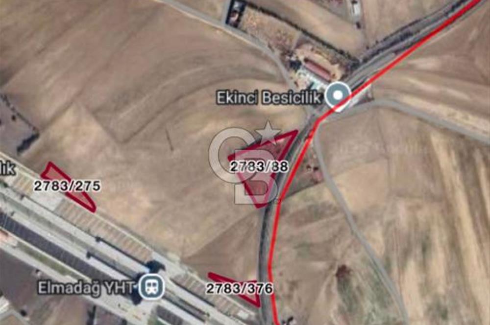 ELMADAĞ BAŞTAŞ ÇİMENTO KARŞISI Y.HIZLI TREN YOLU YAKINI TARLA