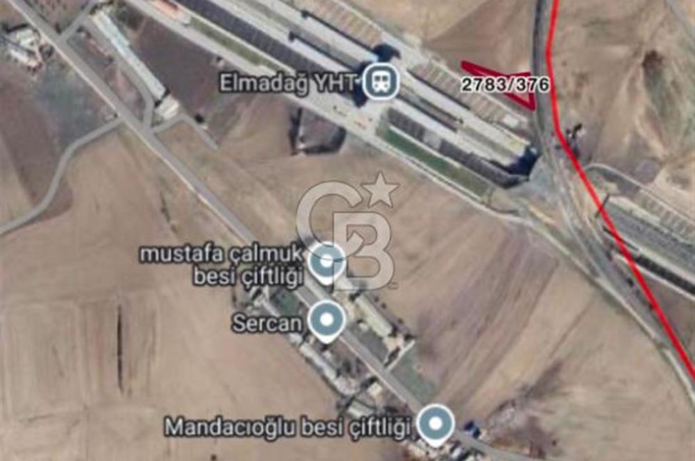 ELMADAĞ BAŞTAŞ ÇİMENTO KARŞISI Y.HIZLI TREN YOLU YAKINI TARLA