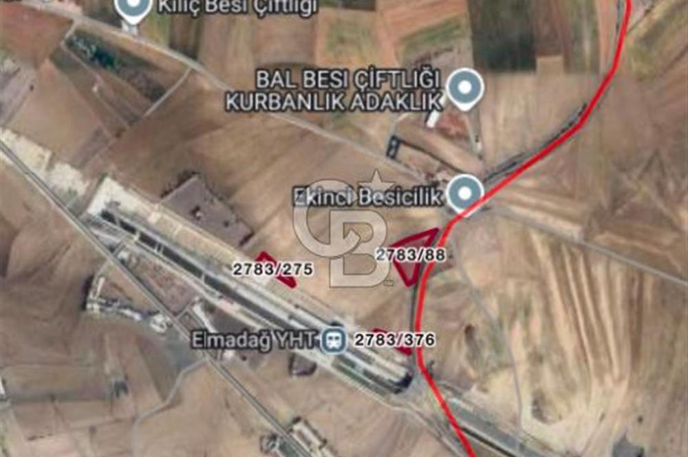 ELMADAĞ BAŞTAŞ ÇİMENTO KARŞISI Y.HIZLI TREN YOLU YAKINI TARLA