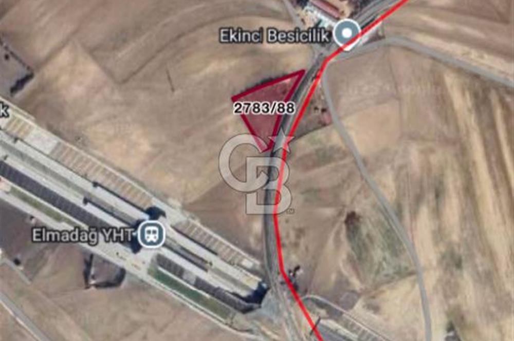 ELMADAĞ BAŞTAŞ ÇİMENTO KARŞISI Y.HIZLI TREN YOLU YAKINI TARLA