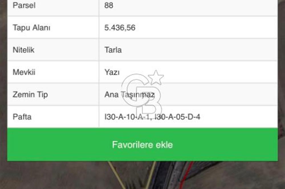 ELMADAĞ BAŞTAŞ ÇİMENTO KARŞISI Y.HIZLI TREN YOLU YAKINI TARLA