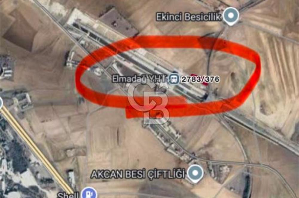 ELMADAĞ BAŞTAŞ ÇİMENTO KARŞISI Y.HIZLI TREN YOLU YANINDA TARLA