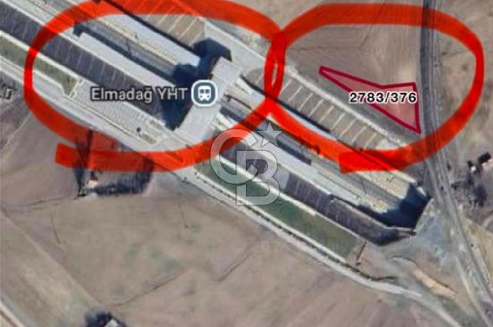 ELMADAĞ BAŞTAŞ ÇİMENTO KARŞISI Y.HIZLI TREN YOLU YANINDA TARLA