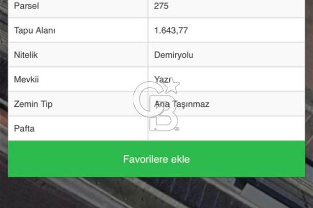 ELMADAĞ BAŞTAŞ ÇİMENTO KARŞISI Y.HIZLI TREN YOLU YANINDA TARLA