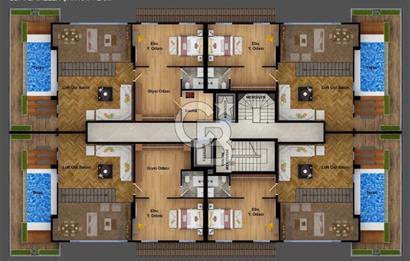 Üsküdar Çengelköy'de Boğaz Manzaralı Havuzlu Loft Dubleks Daire