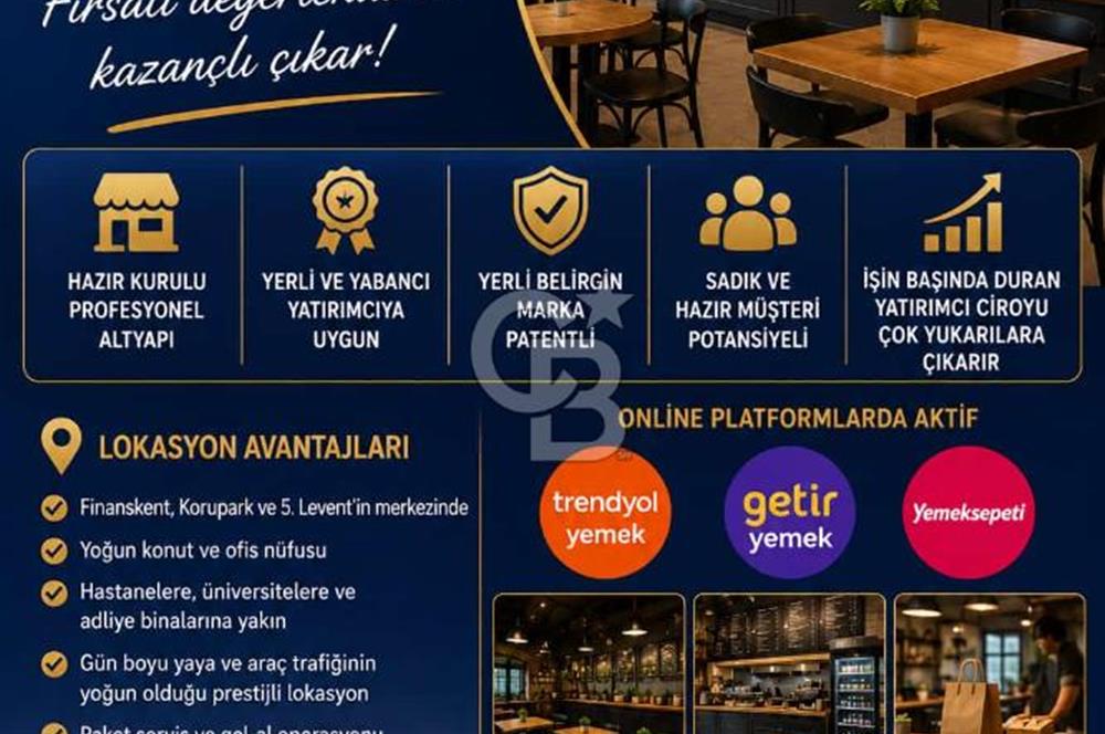 5. LEVENT ÇARŞI'DA HAZIR KURULU DEVREN İŞLETME