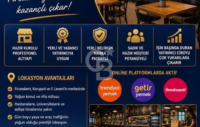 5. LEVENT ÇARŞI'DA HAZIR KURULU DEVREN İŞLETME