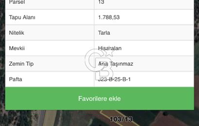 Ana yola 1 parsel mesafede kadastral yola cephe
