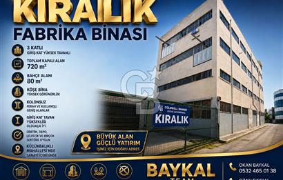 Bursa Osmangazi Küçükbalıklı'da 720 m² Kolonsuz Kiralık Fabrika