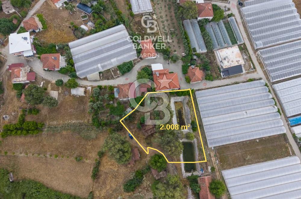 KAŞ DİRGENLER DE CB ARDEN DEN SATILIK EV VE 2.008 m² BAHÇE