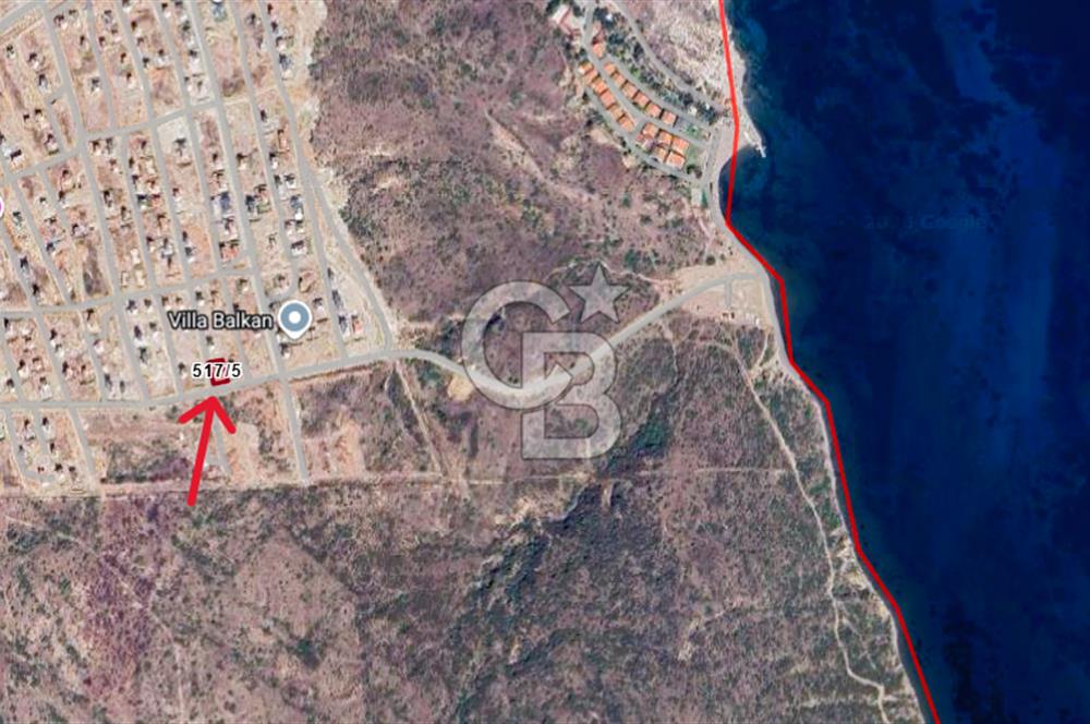 Karaburun Kamukent’te Deniz Manzaralı Köşe Villa Arsası