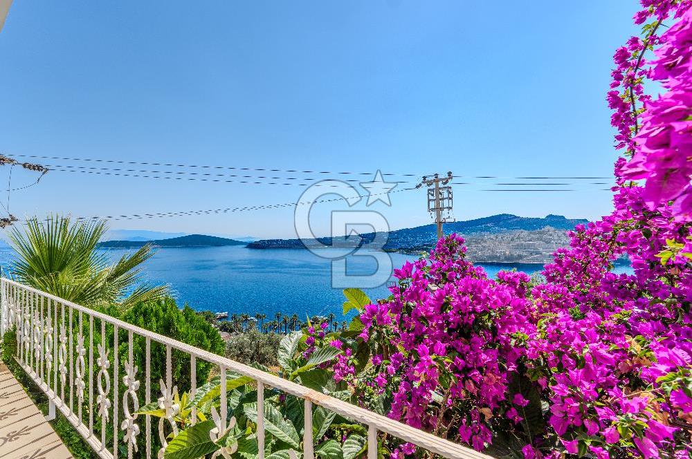 Bodrum Gündoğan'ın Muhteşem Deniz Manzaralı Satılık Villa