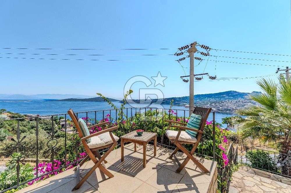 Bodrum Gündoğan'ın Muhteşem Deniz Manzaralı Satılık Villa