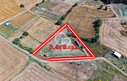 Çatalca Yazlık Köy|3.466 m²|Resmi Yola Cepheli Bungalovlu Arazi