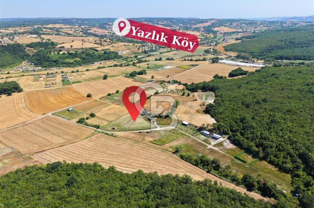 Çatalca Yazlık Köy|3.466 m²|Resmi Yola Cepheli Bungalovlu Arazi