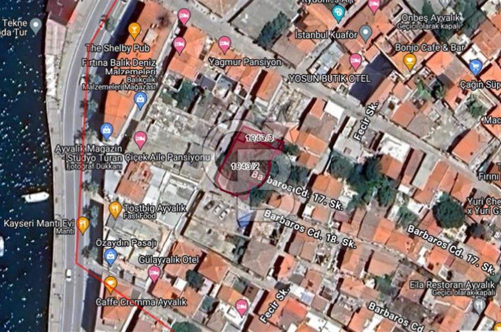 Ayvalık Merkezde Ticari Yatırıma Uygun, Sahile 1. Paralelde