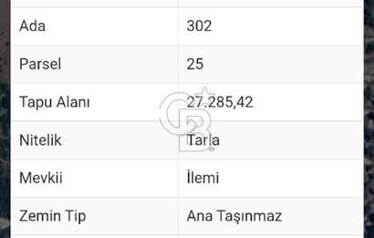 Balıkesir Sındırgı Mumcu köyü 27285 m2 tarla