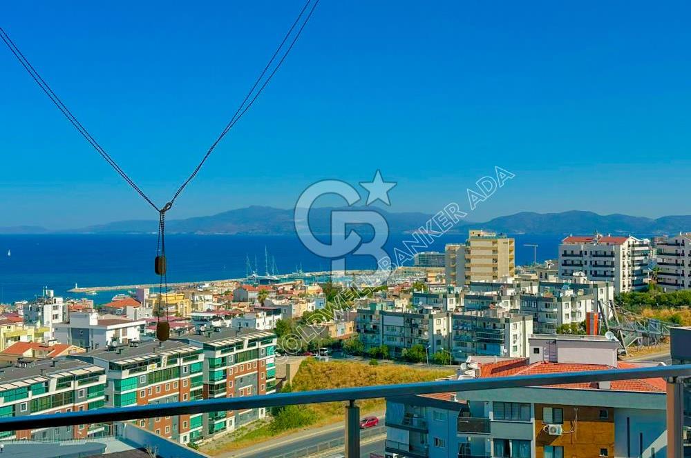 Kuşadası Terrace Ada Sitesi'nde Panoramik Deniz Manzaralı Satılık 3+1 Lüks Daire