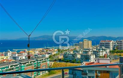 Kuşadası Terrace Ada Sitesi'nde Panoramik Deniz Manzaralı Satılık 3+1 Lüks Daire
