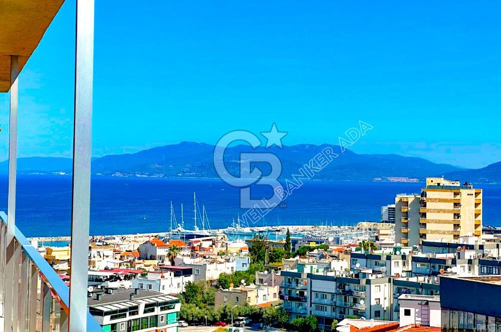 Kuşadası Terrace Ada Sitesi'nde Panoramik Deniz Manzaralı Satılık 3+1 Lüks Daire