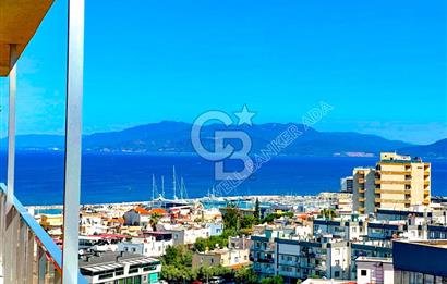 Kuşadası Terrace Ada Sitesi'nde Panoramik Deniz Manzaralı Satılık 3+1 Lüks Daire