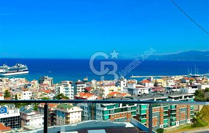 Kuşadası Terrace Ada Sitesi'nde Panoramik Deniz Manzaralı Satılık 3+1 Lüks Daire