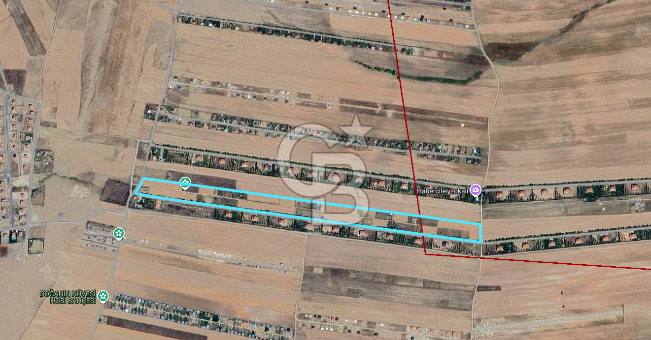 Gölbaşı Gökçehüyük te 1471 m2 Tek Tapu Tarla