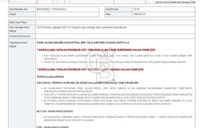 MUSELAND-ÇANAKKALE DE SATILIK İMARLI ARSA 