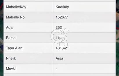 YALOVA KADIKÖY TUTULAN BÖLGE %30 İMARLI 401 m² SATILIK ARSA