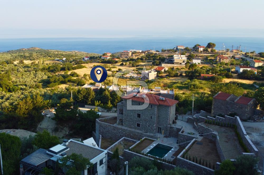 Çanakkale Assos Kozluda Panoramik Deniz Manzaralı Müstakil Villa