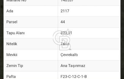 Şile Kurfallı 823 m2 arazi 