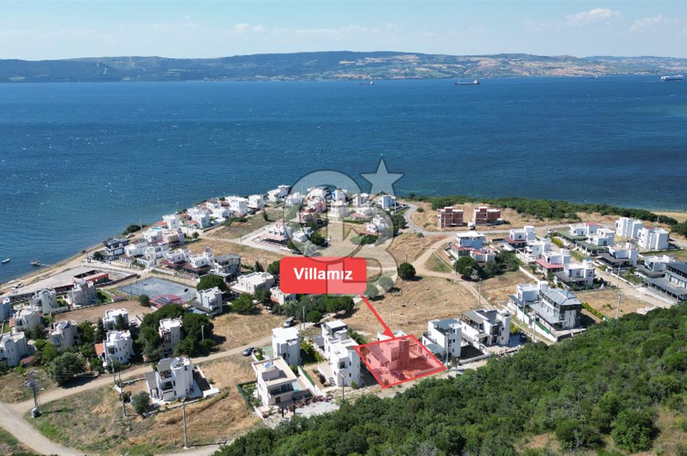 ÇANAKKALE KANGIRLI BOĞAZ MANZARALI 4+1 MÜSTAKİL SATILIK VİLLA