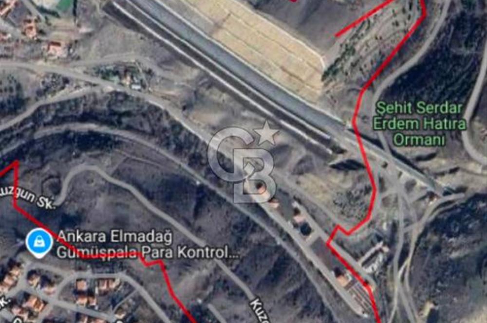 ELMADAĞ ÜÇEVLER MAH'DE YOLA YAKIN 480 m2 İMARLI MANZARALI ARSA