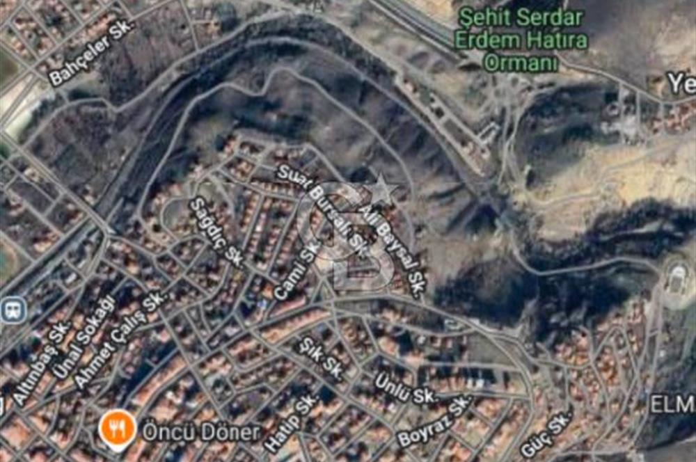 ELMADAĞ ÜÇEVLER MAH'DE YOLA YAKIN 546 m2 İMARLI MANZARALI ARSA
