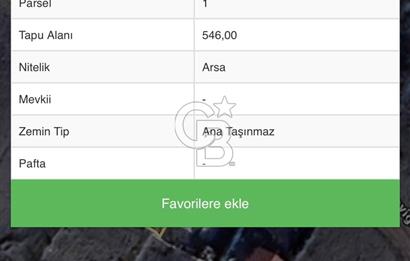 ELMADAĞ ÜÇEVLER MAH'DE YOLA YAKIN 546 m2 İMARLI MANZARALI ARSA