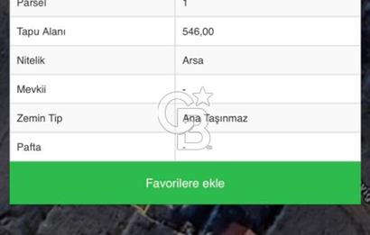 ELMADAĞ ÜÇEVLER MAH'DE YOLA YAKIN 546 m2 İMARLI MANZARALI ARSA