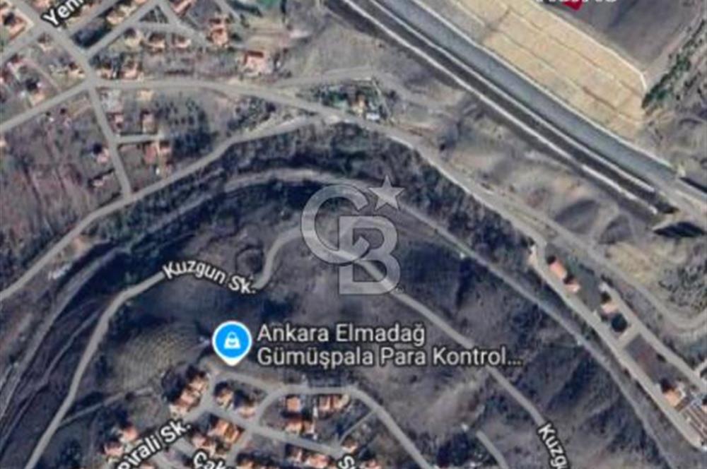 ELMADAĞ ÜÇEVLER MAH'DE YOLA YAKIN 488 m2 İMARLI MANZARALI ARSA