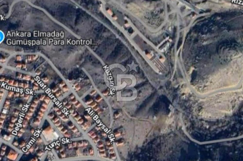 ELMADAĞ ÜÇEVLER MAH'DE YOLA YAKIN 488 m2 İMARLI MANZARALI ARSA
