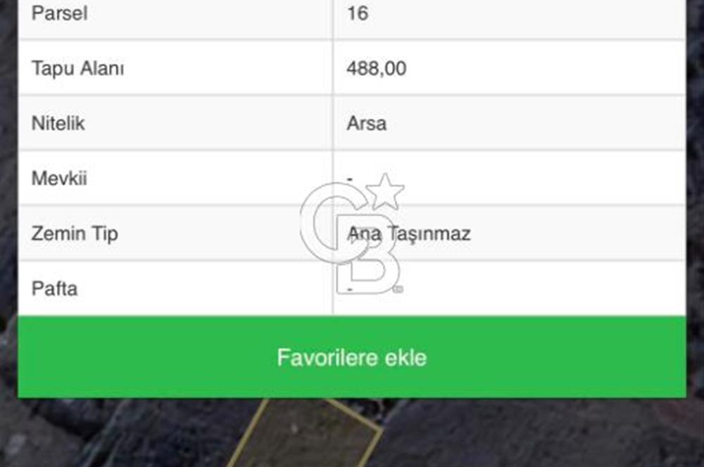 ELMADAĞ ÜÇEVLER MAH'DE YOLA YAKIN 488 m2 İMARLI MANZARALI ARSA