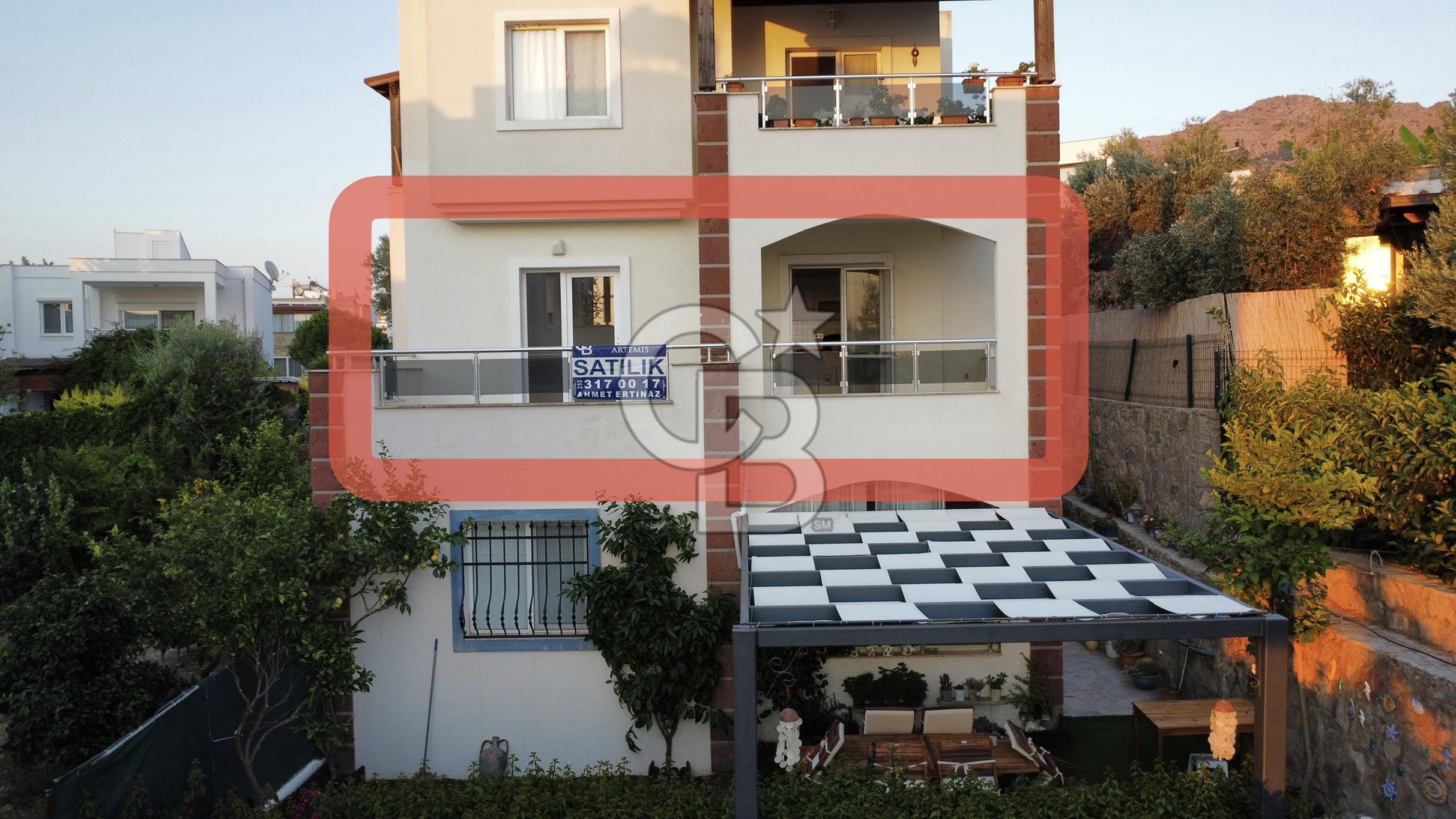 Bodrum Turgutreis 3+1 Deniz Manzaralı Bahçe Kullanımlı ortakat daire