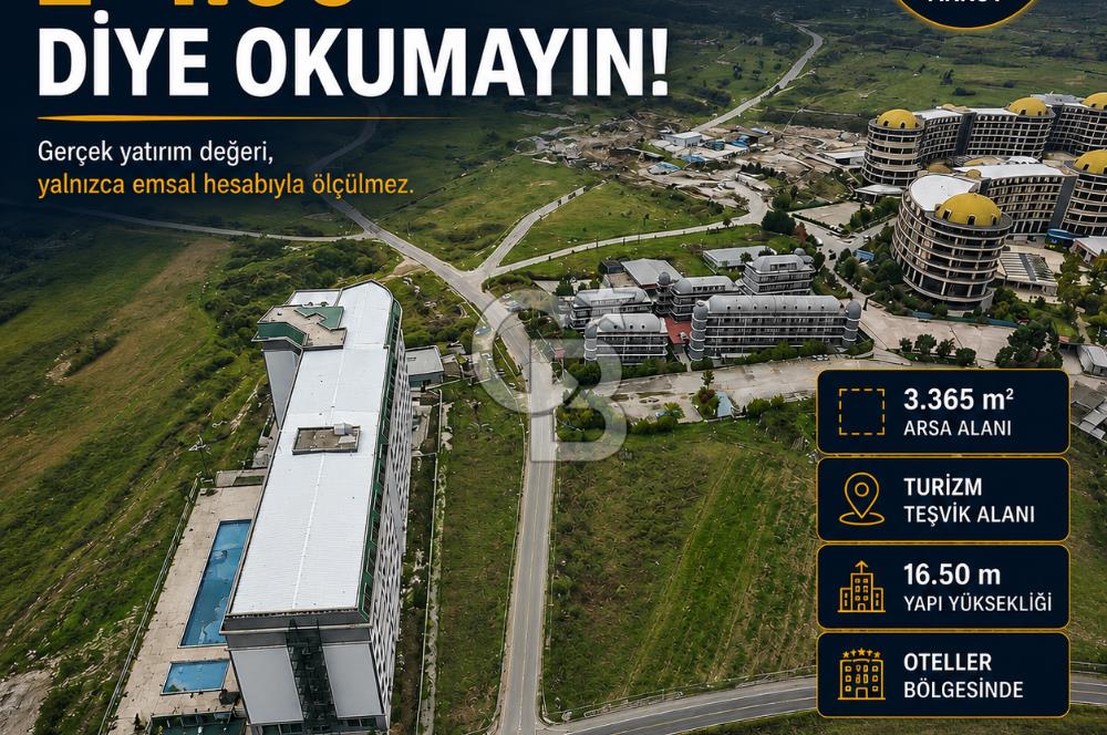 BU ARSAYI SADECE E=1.00 DİYE OKUMAYIN! TERMAL'DE TURİZM PROJE ARSASI