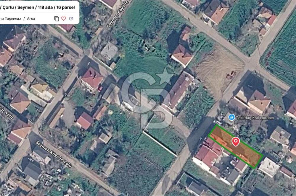 ÇORLU SEYMEN’de İMARLI YATIRIMA UYGUN SATILIK 540m2 ARSA