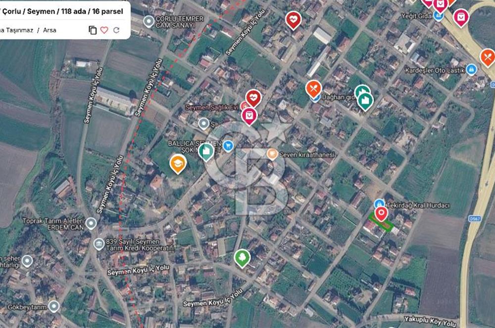 ÇORLU SEYMEN’de İMARLI YATIRIMA UYGUN SATILIK 540m2 ARSA